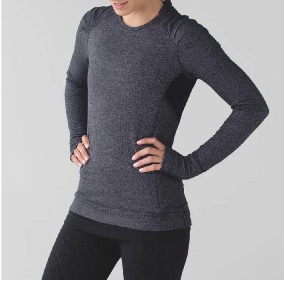 Lululemon Herringbone Think Fast Long Sleeved 8